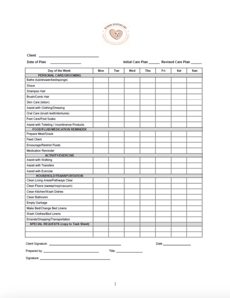 Care Plan